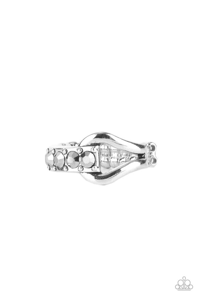 Bling Bond - Silver - Paparazzi Ring Image