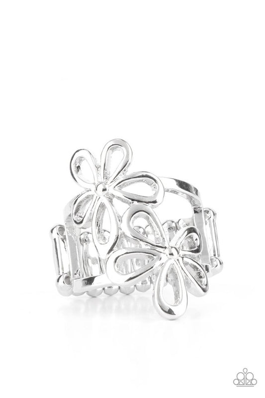 Perennial Pair - Silver - Paparazzi Ring Image