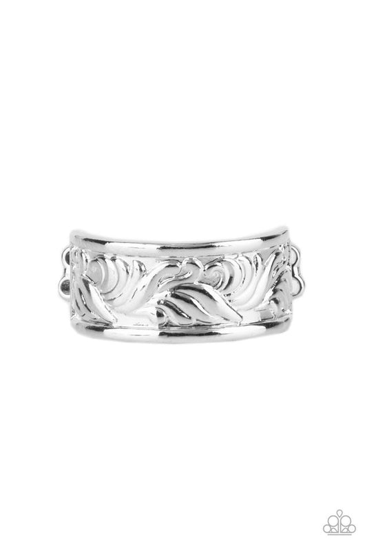 ​Billowy Bands - Silver - Paparazzi Ring Image