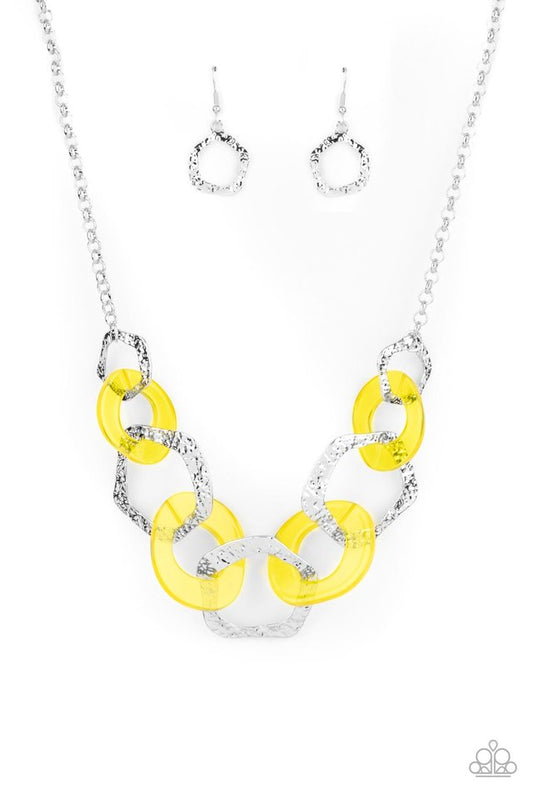 Urban Circus - Yellow - Paparazzi Necklace Image