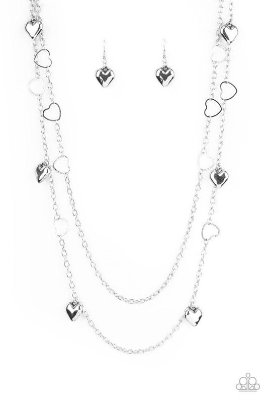 Chicly Cupid - Silver - Paparazzi Necklace Image