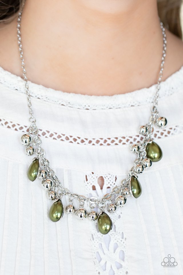 ​Party Favor - Green - Paparazzi Necklace Image