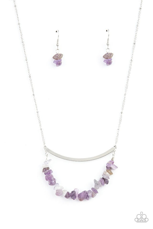 Pebble Prana - Purple - Paparazzi Necklace Image