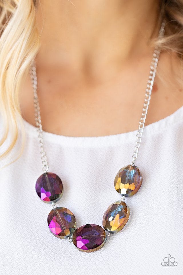Cosmic Closeup - Purple - Paparazzi Necklace Image