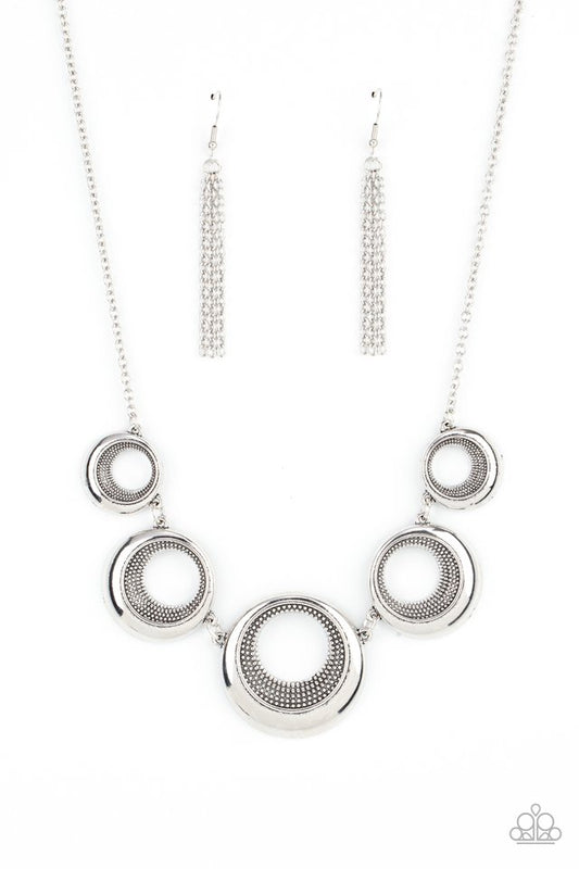 Solar Cycle - Silver - Paparazzi Necklace Image
