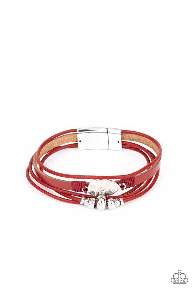 Tahoe Tourist - Red - Paparazzi Bracelet Image