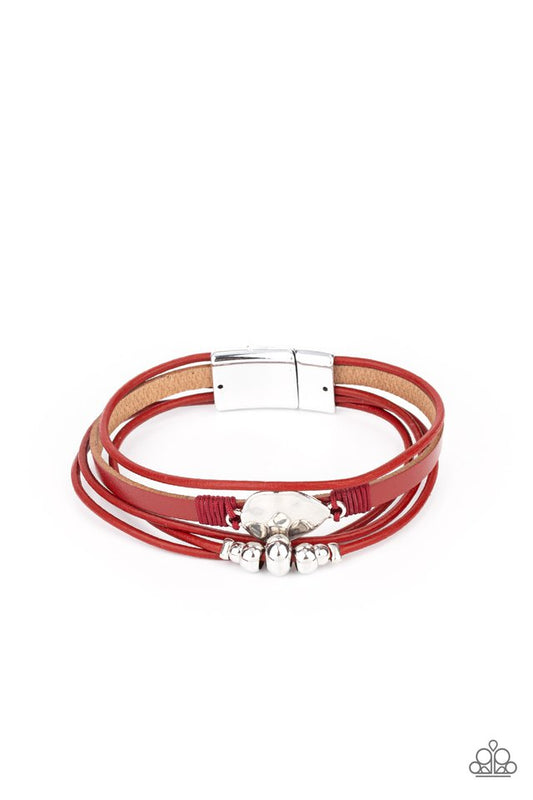Tahoe Tourist - Red - Paparazzi Bracelet Image