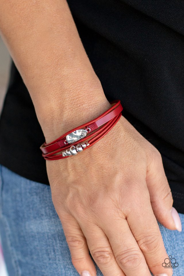 Tahoe Tourist - Red - Paparazzi Bracelet Image