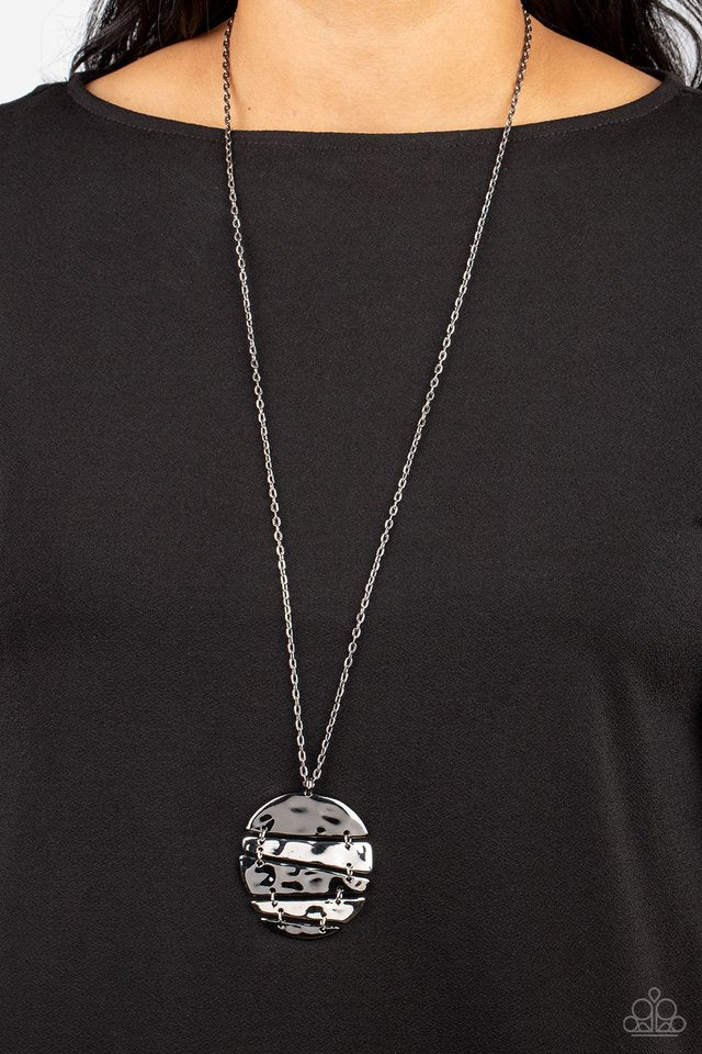 ​Shattered Sunset - Black - Paparazzi Necklace Image