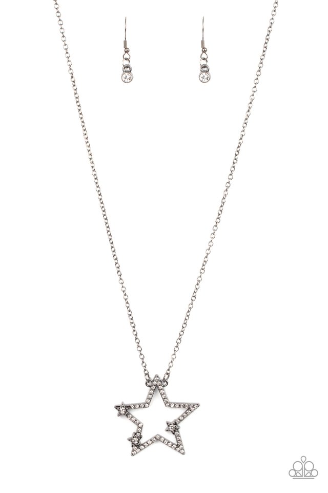 ​I Pledge Allegiance to the Sparkle - Black - Paparazzi Necklace Image