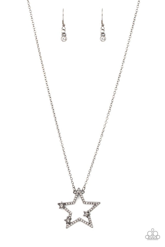 ​I Pledge Allegiance to the Sparkle - Black - Paparazzi Necklace Image