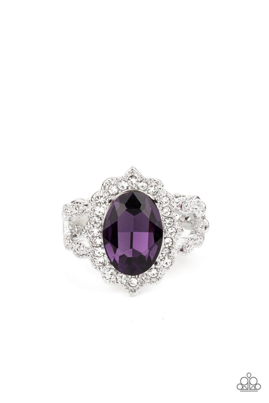 Oval Office Opulence - Purple - Paparazzi Ring Image