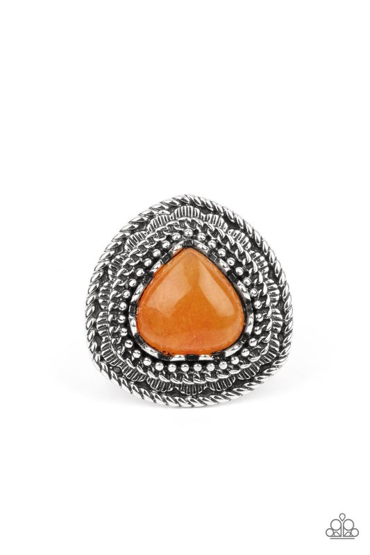 Genuinely Gemstone - Orange - Paparazzi Ring Image