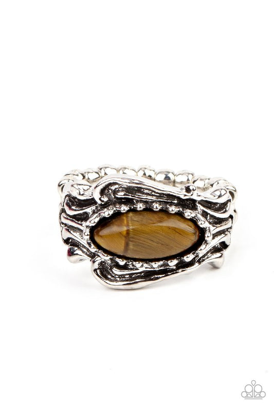 Gemstone Gypsy - Brown - Paparazzi Ring Image