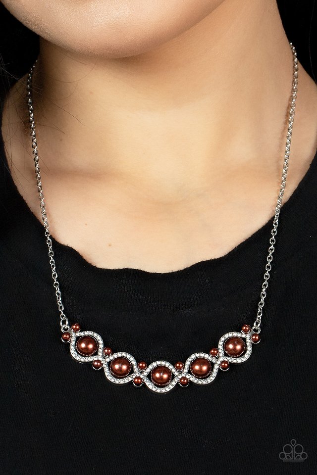 Life of The Wedding Party - Brown - Paparazzi Necklace Image