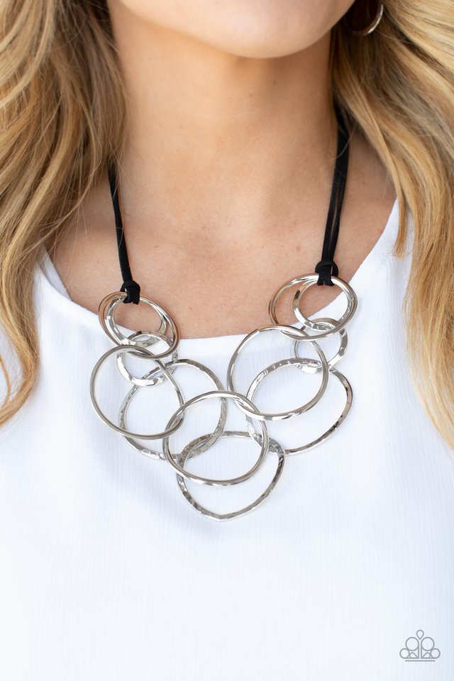 Spiraling Out of COUTURE - Silver - Paparazzi Necklace Image