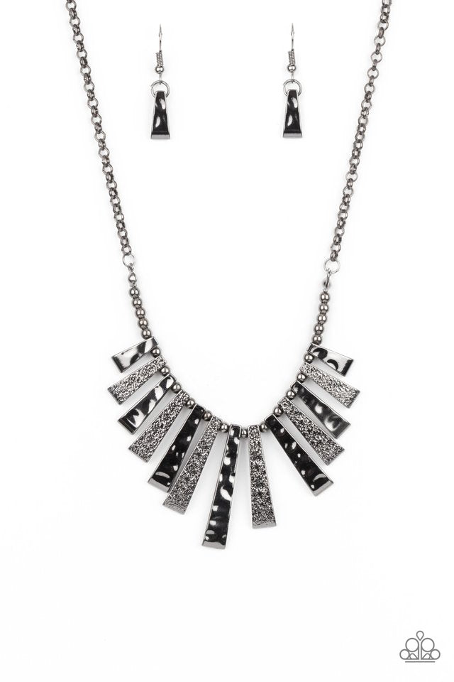 The MANE Course - Black - Paparazzi Necklace Image