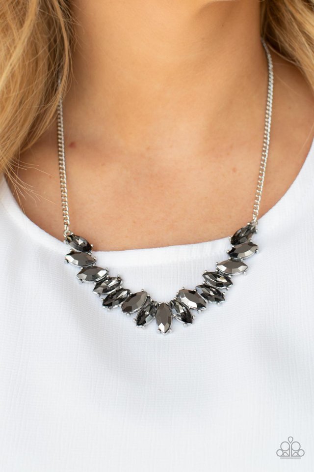 ​Galaxy Game-Changer - Silver - Paparazzi Necklace Image