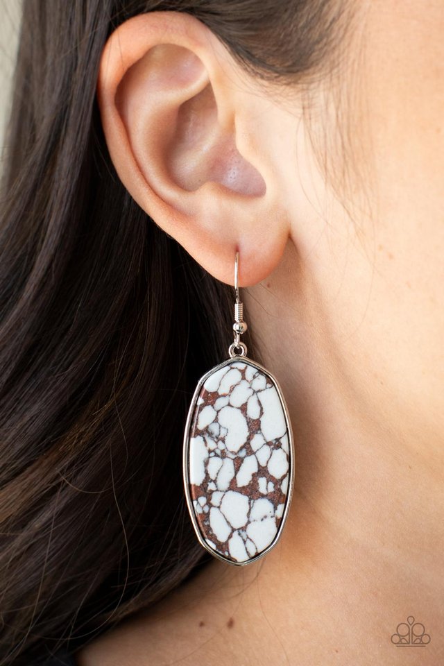 ​Stone Sculptures - Brown - Paparazzi Earring Image