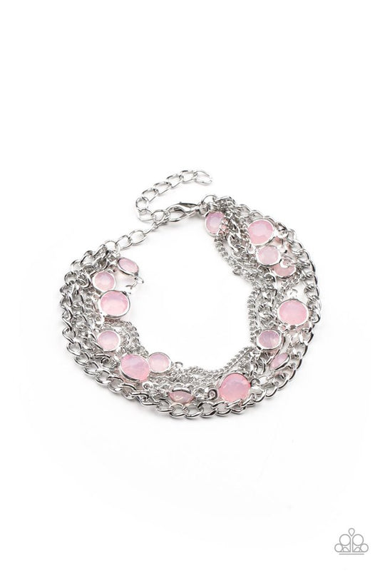 ​Glossy Goddess - Pink - Paparazzi Bracelet Image