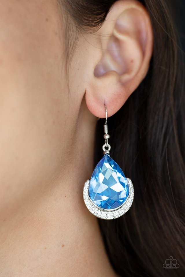 Mega Marvelous - Blue - Paparazzi Earring Image