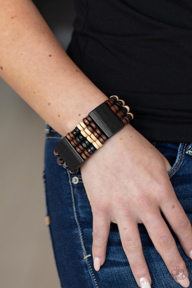 Aruba Attire - Black - Paparazzi Bracelet Image