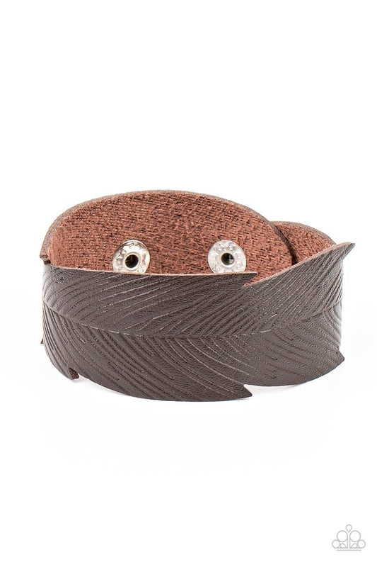 Whimsically Winging It - Brown - Paparazzi Bracelet Image