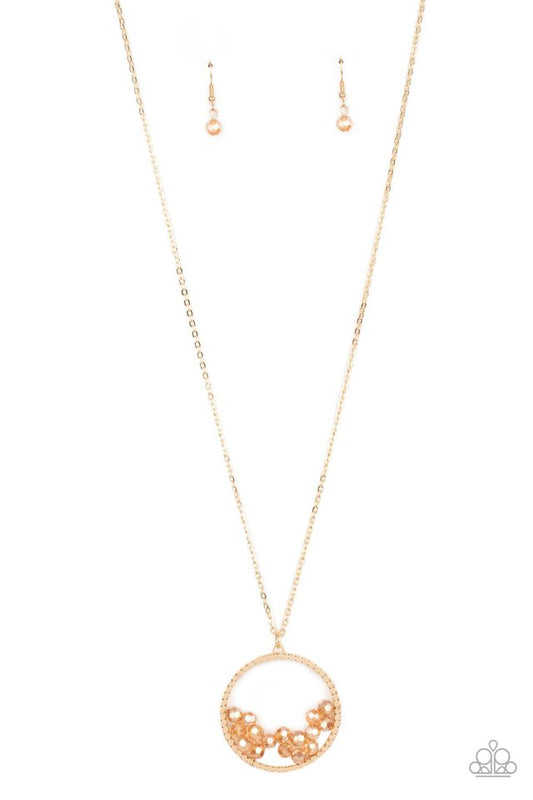​Galactic Glow - Gold - Paparazzi Necklace Image