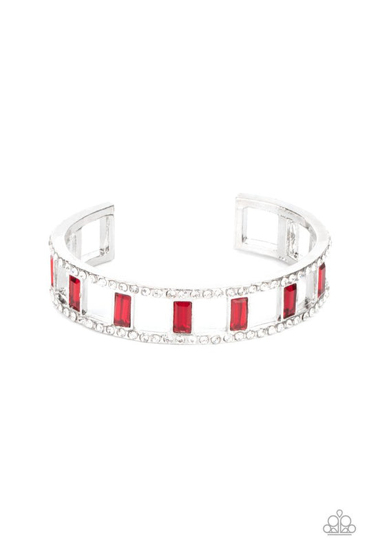 Industrial Icing - Red - Paparazzi Bracelet Image