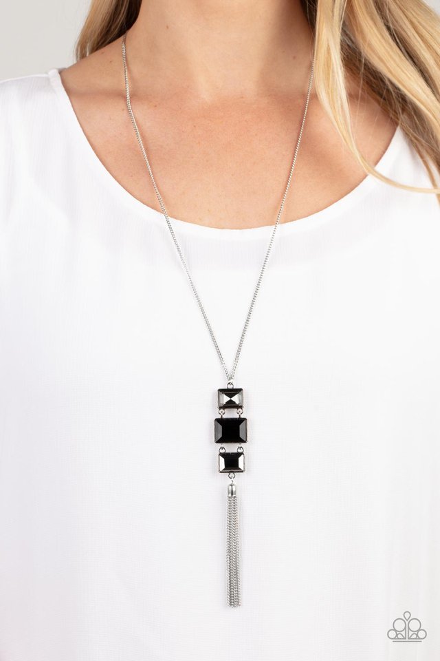 ​Uptown Totem - Black - Paparazzi Necklace Image