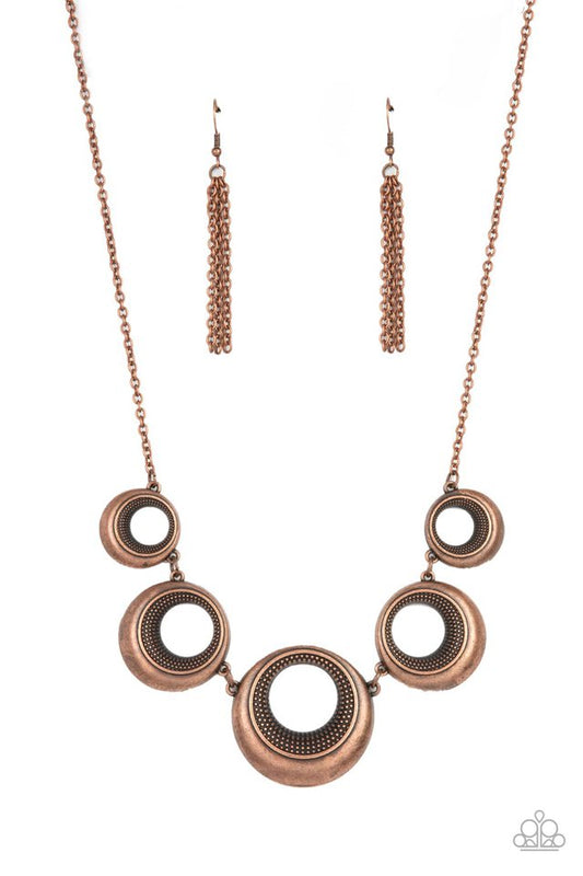 ​Solar Cycle - Copper - Paparazzi Necklace Image