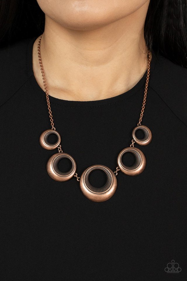 ​Solar Cycle - Copper - Paparazzi Necklace Image