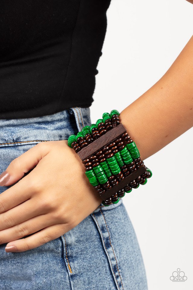 Vacay Vogue - Green - Paparazzi Bracelet Image
