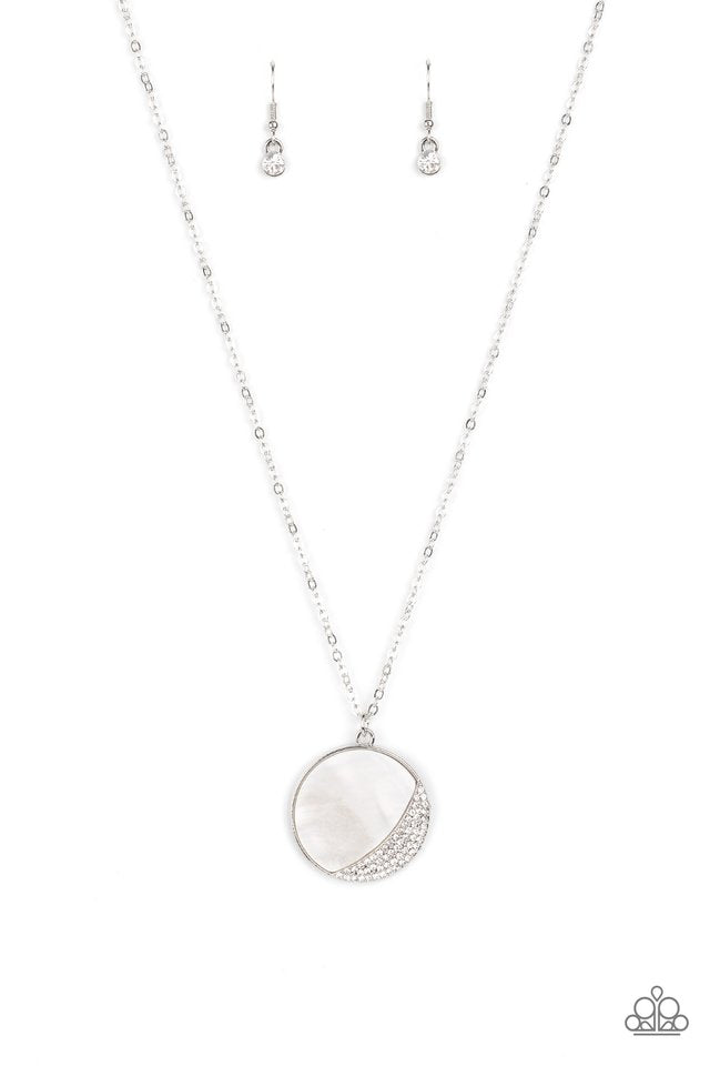 ​Oceanic Eclipse - White - Paparazzi Necklace Image