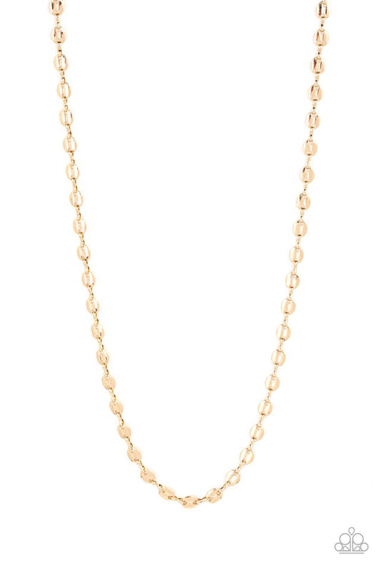 Come Out Swinging - Gold - Paparazzi Necklace Image