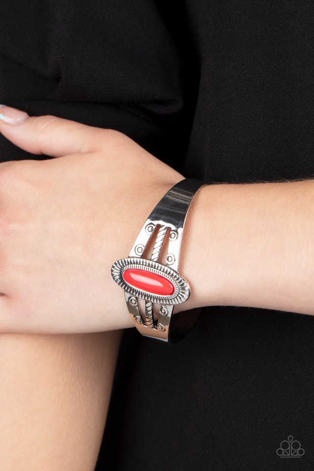 ​Wanderlust Walkabout - Red - Paparazzi Bracelet Image