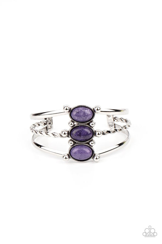 ​Extra Earthy - Purple - Paparazzi Bracelet Image