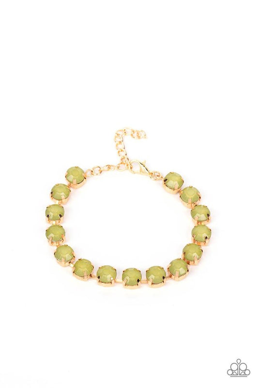 Dreamy Debutante - Green - Paparazzi Bracelet Image