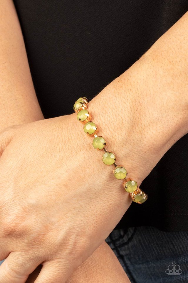 Dreamy Debutante - Green - Paparazzi Bracelet Image
