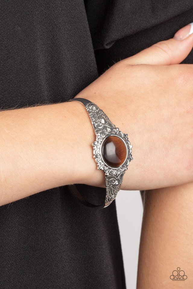​Extravagantly Enchanting - Brown - Paparazzi Bracelet Image