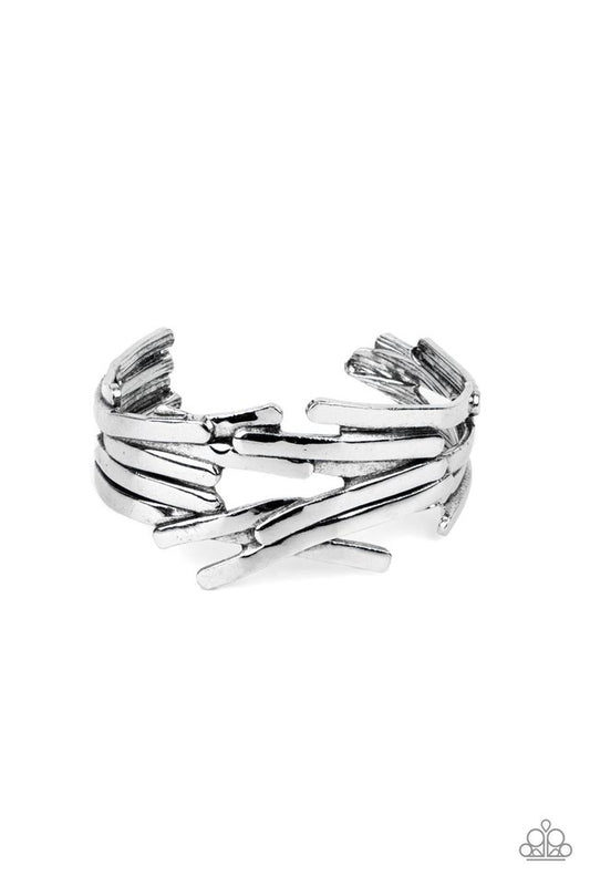 Stockpiled Style - Silver - Paparazzi Bracelet Image