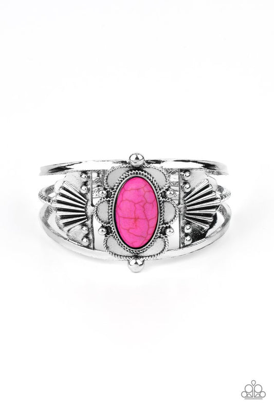 Sandstone Tundra - Pink - Paparazzi Bracelet Image