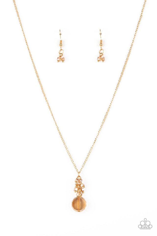 Clustered Candescence - Gold - Paparazzi Necklace Image