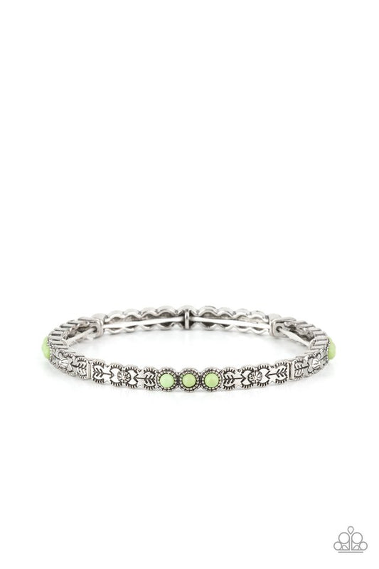 Living In The PASTURE - Green - Paparazzi Bracelet Image