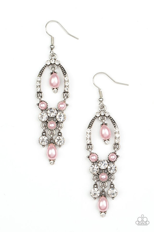 Back In The Spotlight - Pink - Paparazzi Earring Image