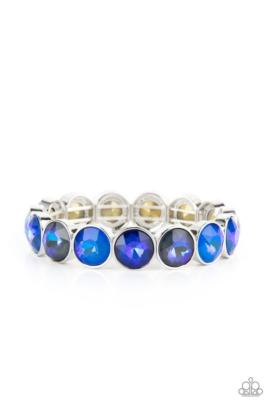Radiant on Repeat - Blue - Paparazzi Bracelet Image