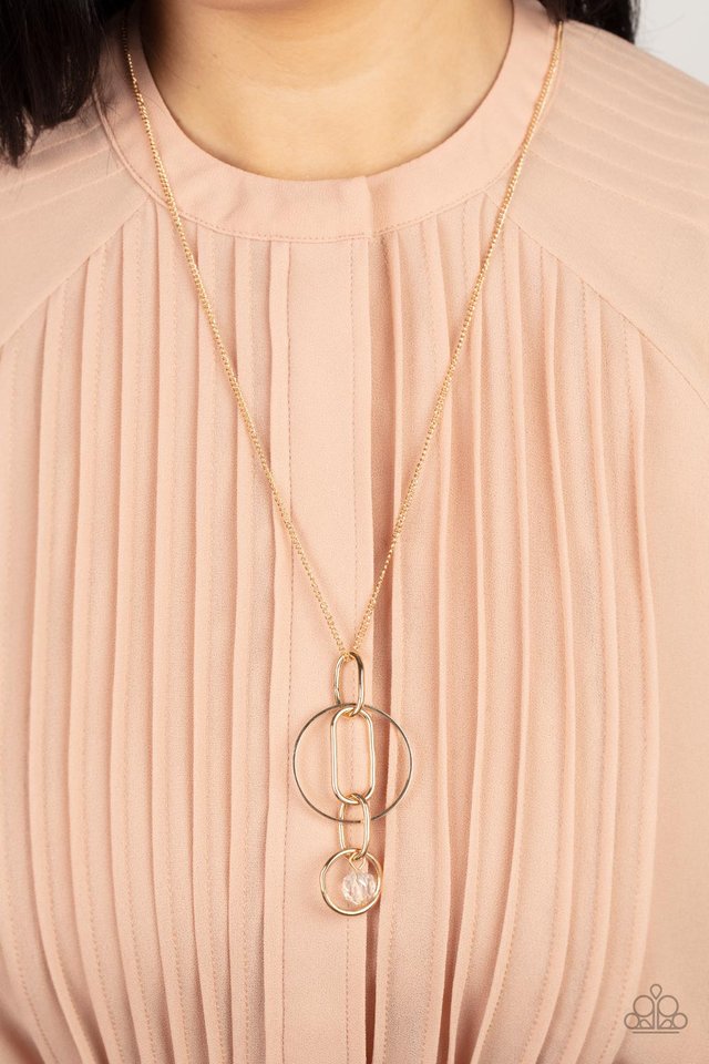 Park Avenue Palace - Gold - Paparazzi Necklace Image