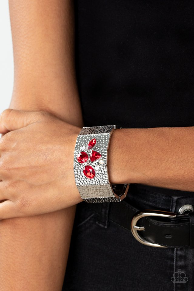 Flickering Fortune - Red - Paparazzi Bracelet Image