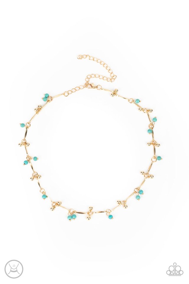 Sahara Social - Gold - Paparazzi Necklace Image