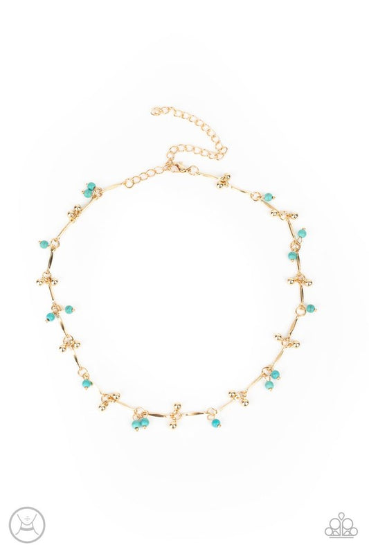 Sahara Social - Gold - Paparazzi Necklace Image